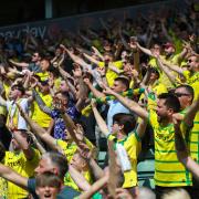 City fans were in full voice at Carrow Road against Leeds United