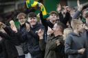 Norwich City fans in the Carrow Road stands