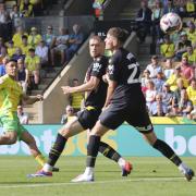 Marcelino Nunez scores Norwich City's third against Watford