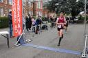 Mark Armstrong crosses the finish line at the Dereham 10M
