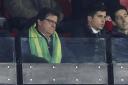 Norwich City director Mark Attanasio watches on at Watford