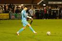 Norwich City keeper Ellis Craven was red carded in a spicy Norfolk Senior Cup semi-final against Gorleston at the FDC