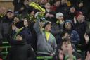 Norwich City fans in the Carrow Road stands