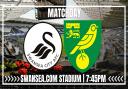 Norwich City travel to South Wales to face Swansea in the Championship.