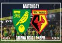 Norwich City host Watford in the Championship this evening.