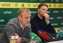 Johannes Hoff Thorup (left) and Ben Knapper are already planning for Norwich City's January transfer window