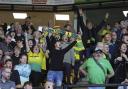 Norwich City fans in the Carrow Road stands