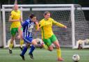 Holly Kennard drives into the Actonians' box