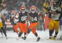 Cleveland Browns running back Nick Chubb carries for the decisive touchdown (Sue Ogrocki/AP)