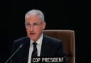 Mukhtar Babayev, Cop 29 President, speaks during a plenary session (Rafiq Maqbool/AP)