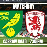 Follow live updates of Norwich City's clash against Middlesbrough.