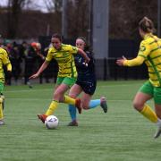 Eloise Morran in action for Norwich City Women during their win over London Seaward