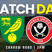 Norwich City welcome Sheffield United to Carrow Road this afternoon.