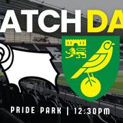 Norwich City travel to Derby County this afternoon.