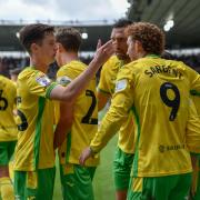 Norwich City players and fans were on form at Pride Park