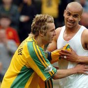 Darren Huckerby and Leon McKenzie during their Norwich City playing days