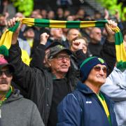 More than 1,700 Norwich City fans watched on as their team drew 1-1 with Stoke