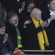 Norwich City's new honorary life presidents Delia Smith and Michael Wynn Jones