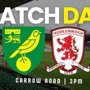 Norwich City welcome Middlesbrough to Carrow Road this afternoon.