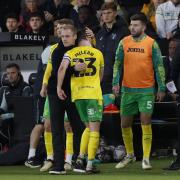 Kenny McLean was red carded late on in Norwich City's 3-3 Championship draw against Middlesbrough