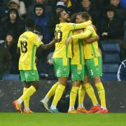 Former Bournemouth duo Jack Stacey (right) and Emiliano Marcondes (centre) crafted Norwich City's equalising goal at West Brom