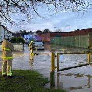 Flood warnings have been issued (David Young/PA)