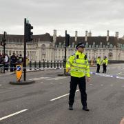 Police attended on Sunday morning after reports of a fight on Westminster Bridge (Zhanna Manukyan/PA)