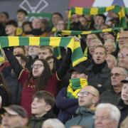 Norwich City fans in the Carrow Road stands