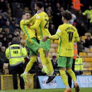 Borja Sainz enjoys the moment as he completes his hat-trick against Plymouth