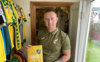 Billy Pointer has collected over 30-years worth of Norwich City shirts.